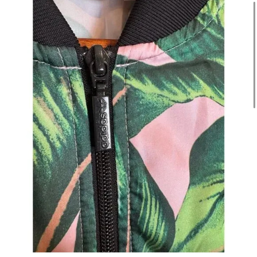 Adidas x Farm Rio Tropical Leaf Bomber Jacket - Picture 6 of 7